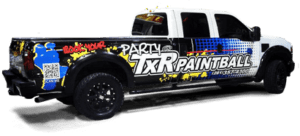 A TXR Paintball pickup truck